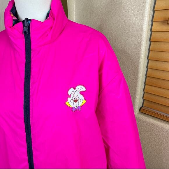 NWOT Disney Parks Alice In Wonderland Flower Reversible Puffer Jacket. - Picture 12 of 16
